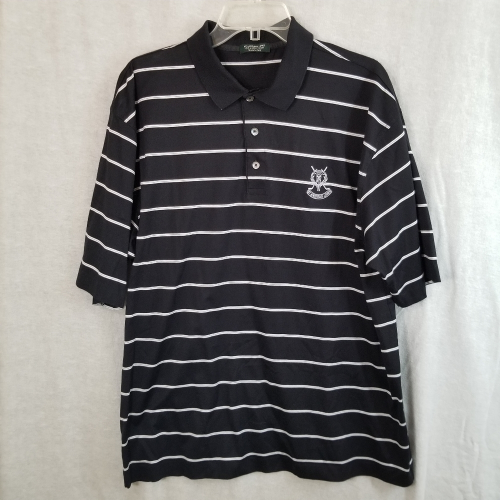 St Andrews Links Filo di Scozia Men's Large Shirt Golf Polo Cotton Made In Italy